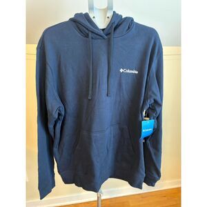 NWT Columbia Navy Mens Fork Stream Hoodie Pullover Size Large